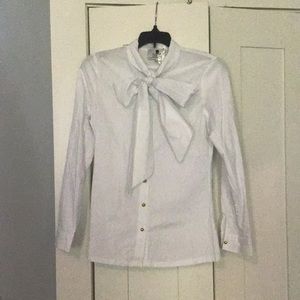 Dainty Jewells white tie-neck blouse